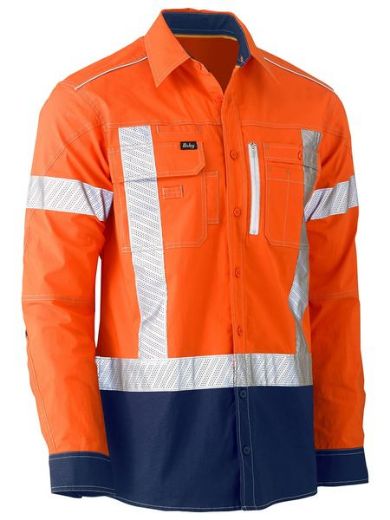 Picture of Flx & Move™ X Taped Hi Vis Utility Shirt - Long Sleeve